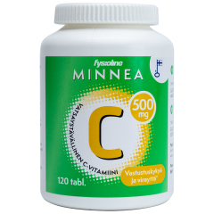 Minnea C-vitamiini vatsaystävällinen 500 mg 120 tabl