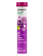 Apovit Immune Boost C-vit. mustaherukka poretabletti 20 tabl