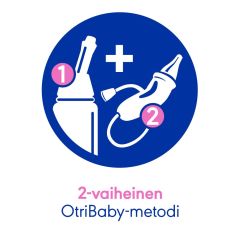 OtriBaby Niistäjä + 2 suutinta (aspirator + 2 refills) 1 kpl